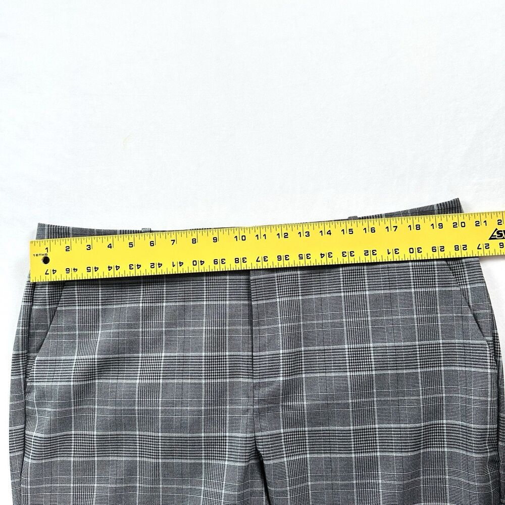 Banana Republic Avery Trouser Dress Pants Womens 18 Gray Plaid Preppy Office - Picture 8 of 12